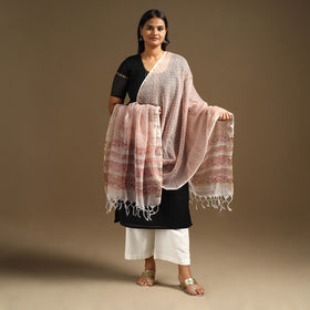 Buy Sanganeri Block Print Cotton Kota Doria Dupatta