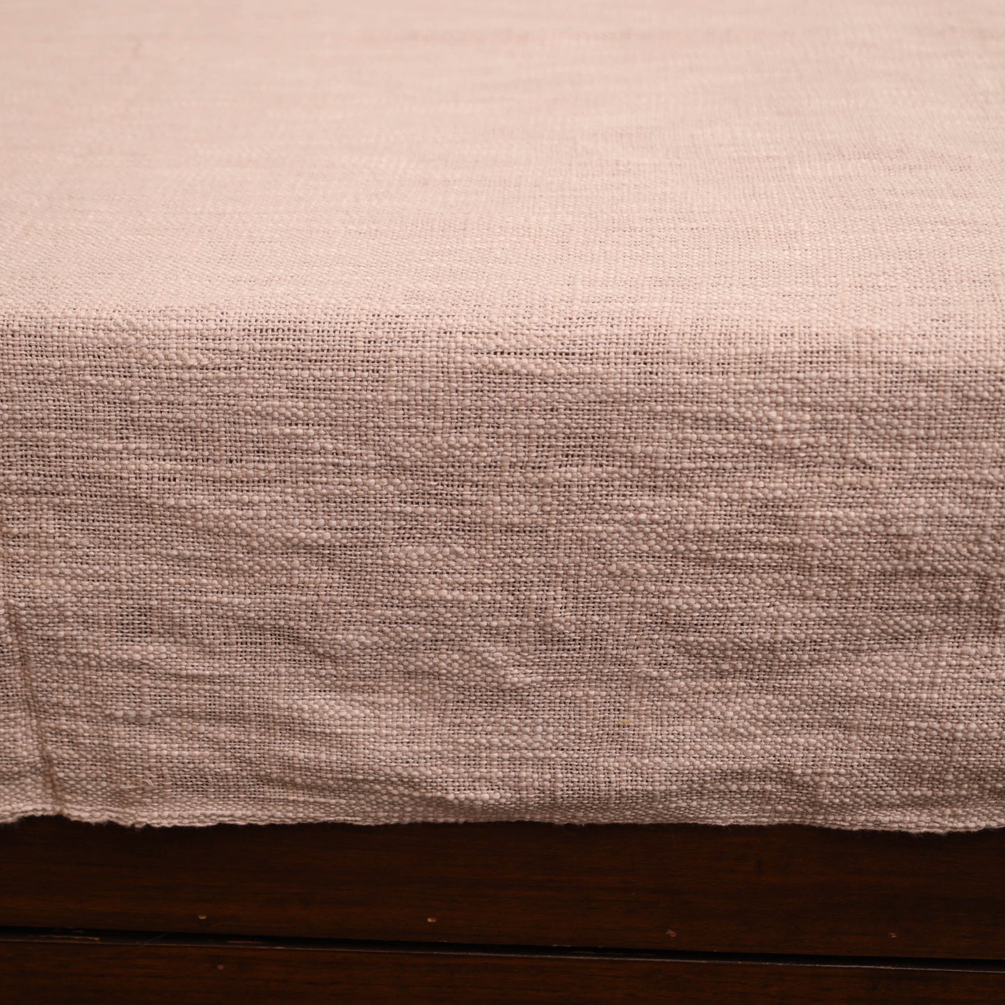 Peach - Pure Cotton Double Handloom Bed Cover from Bijnor 21