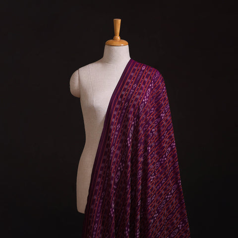 Purple - Sambalpuri Handloom Cotton Ikat Fabric 08