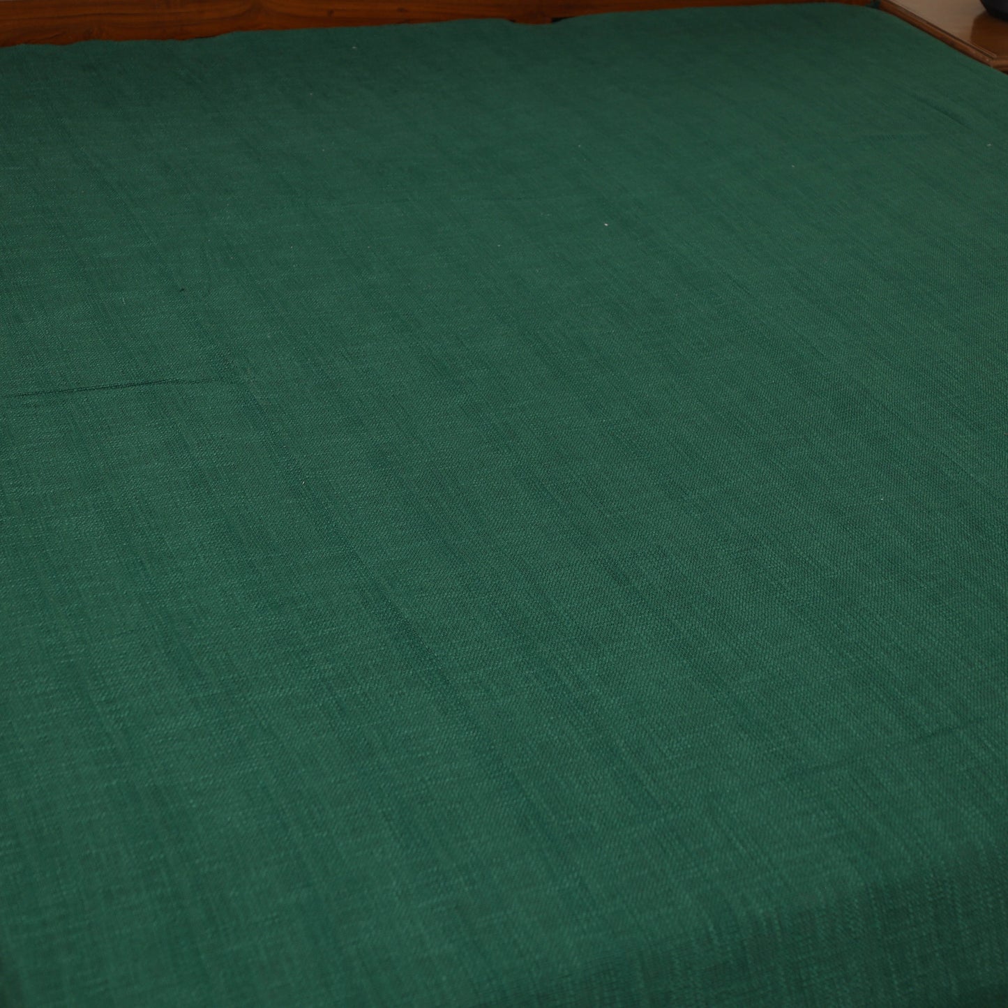 Green - Pure Cotton Double Handloom Bed Cover from Bijnor 22