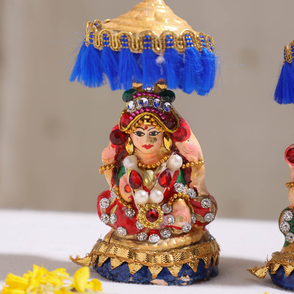 Diwali Pooja Eco-Friendly Lakshmi Ganesha Idol Set