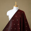 Maroon Prewashed Cotton Jacquard Fabric 