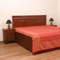 Bijnor Pure Handloom Cotton Double Bed Sheet (96 x 76 in) 67