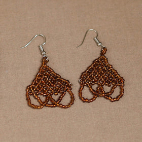 Brown - Handmade Beadwork Jaali Necklace Set 84