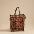  Orange Handcrafted Cotton Shopping Hand Bag Online in India