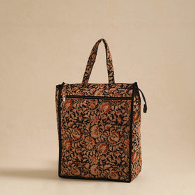  Orange Handcrafted Cotton Shopping Hand Bag Online in India