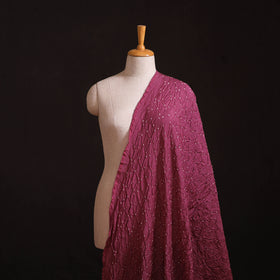 Kutch Bandhani Tie-Dye Chanderi Silk Fabric 03