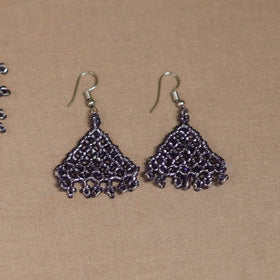 Purple - Handmade Beadwork Jaali Necklace Set 81