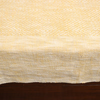 Yellow - Pure Cotton Double Handloom Bed Cover from Bijnor 26