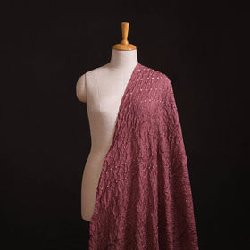 Kutch Bandhani Tie-Dye Chanderi Silk Fabric 10