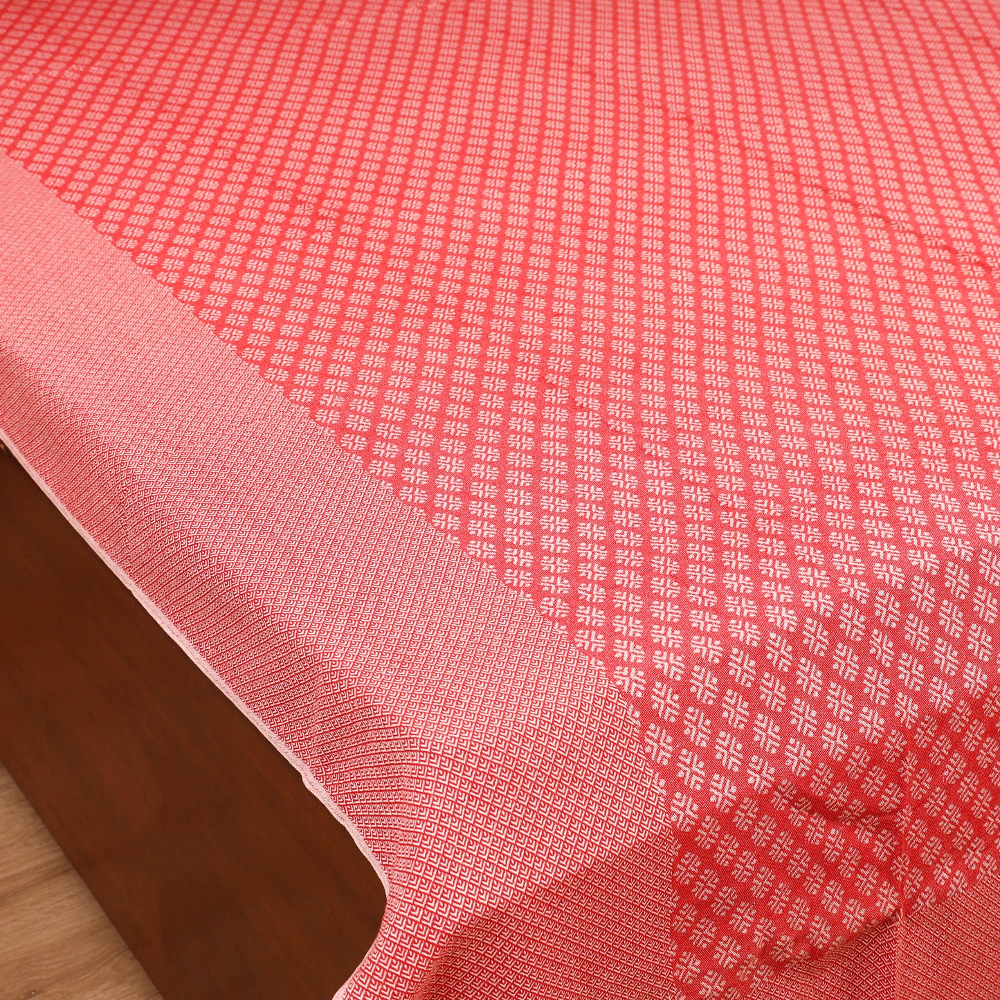 Bijnor Pure Handloom Cotton Double Bed Sheet (96 x 76 in) 71