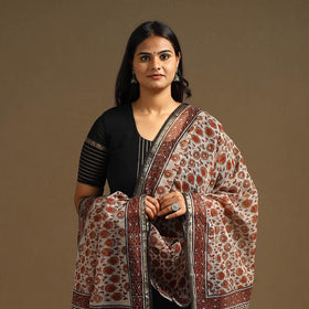 Multicolor - bagru cotton kota doria dupatta 15