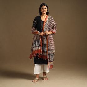  Bagru Block Print Cotton Kota Doria Dupatta