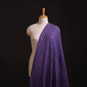 Kutch Bandhani Tie-Dye Chanderi Silk Fabric 08