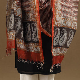  Bagru Block Print Cotton Kota Doria Dupatta