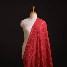 Kutch Bandhani Tie-Dye Chanderi Silk Fabric 19