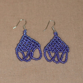 Blue - Handmade Beadwork Jaali Necklace Set 76