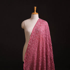 Kutch Bandhani Tie-Dye Chanderi Silk Fabric 07