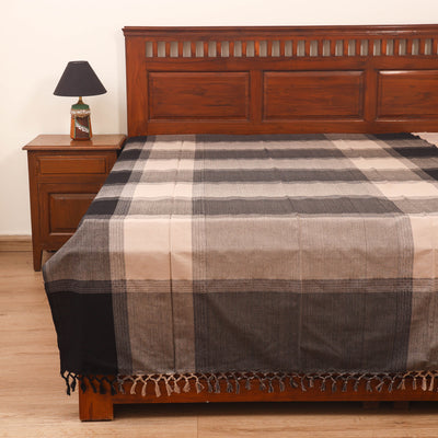Bijnor Pure Handloom Cotton Single Bed Sheet (90 x 60 in) 73