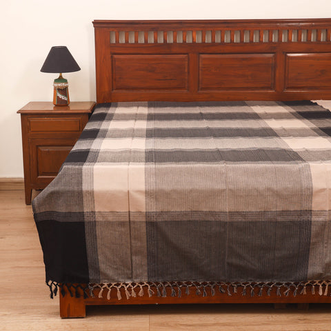 Bijnor Pure Handloom Cotton Single Bed Sheet (90 x 60 in) 73