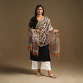 Beige Bagru Block Print Cotton Kota Doria Dupatta
