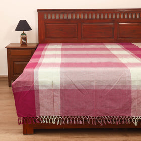 Bijnor Pure Handloom Cotton Single Bed Sheet (90 x 60 in) 74