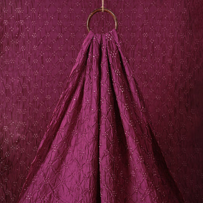 Kutch Bandhani Tie-Dye Chanderi Silk Fabric 24