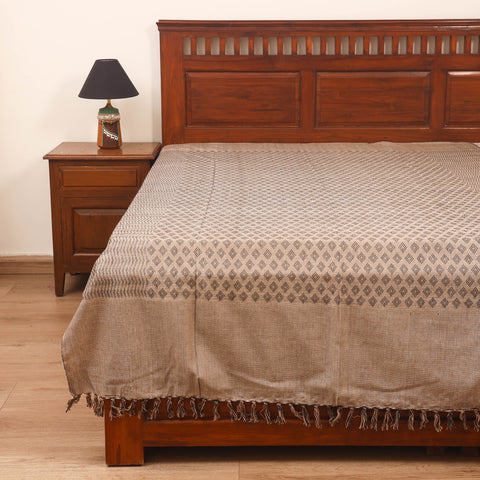 Bijnor Pure Handloom Cotton Single Bed Sheet (90 x 60 in) 76