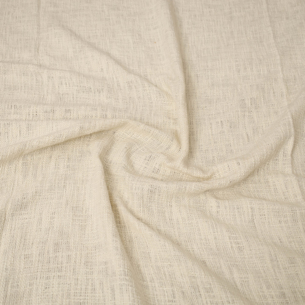 White - Pure Cotton Double Handloom Bed Cover from Bijnor 31