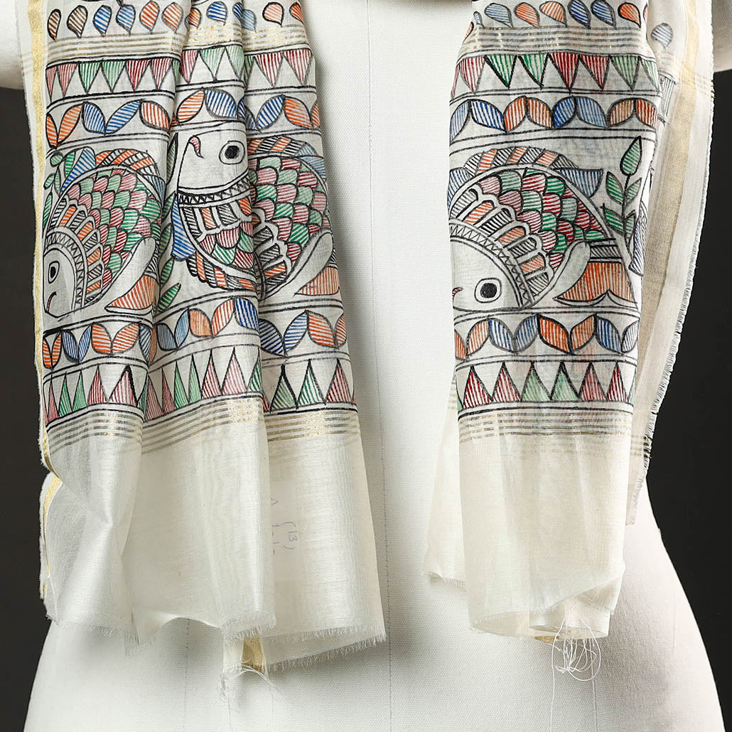 Madhubani Stole 