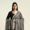 Buy Black Block Print Cotton Pedana Kalamkari Dupatta