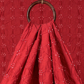Kutch Bandhani Tie-Dye Chanderi Silk Fabric 19
