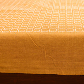 Bijnor Pure Handloom Cotton Single Bed Sheet (90 x 60 in) 77