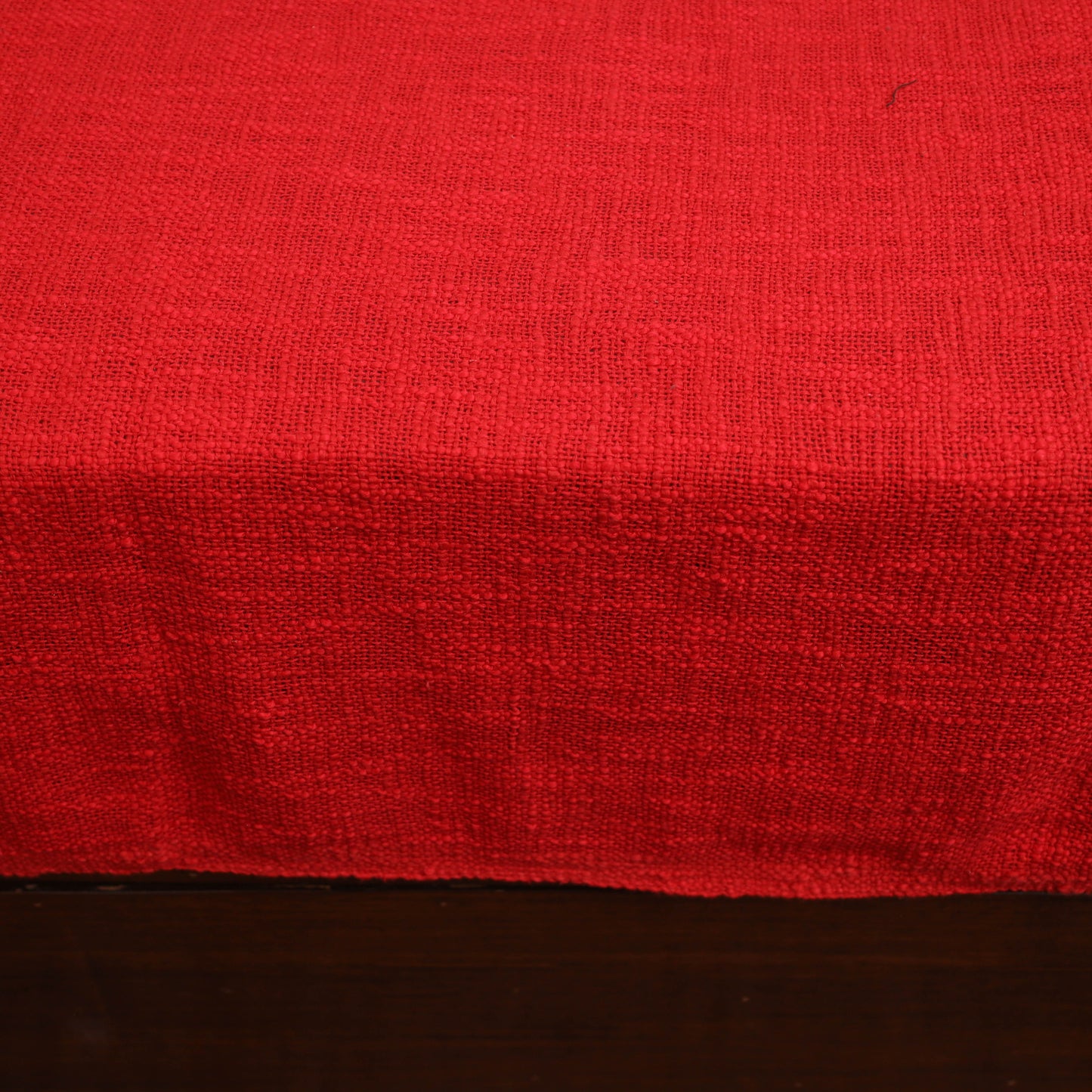 Red - Pure Cotton Double Handloom Bed Cover from Bijnor 33