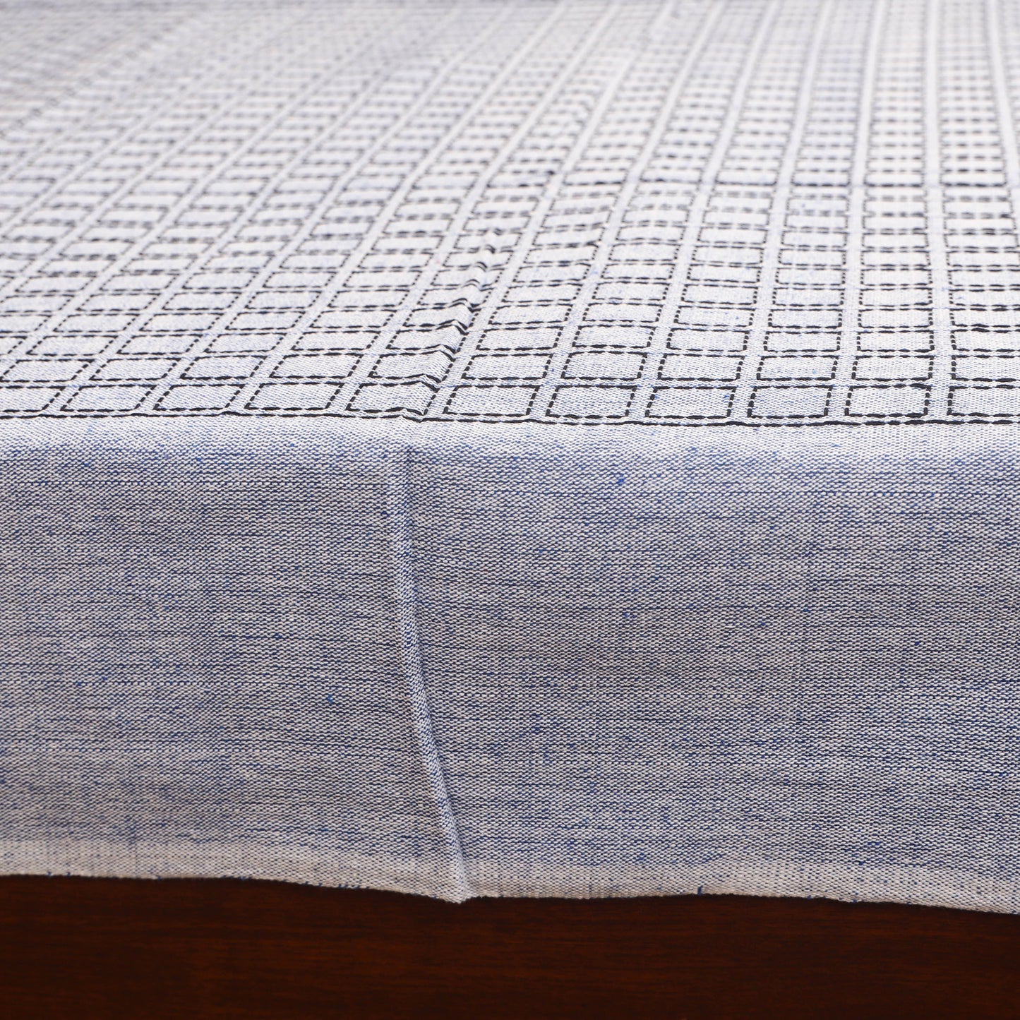 Bijnor Pure Handloom Cotton Single Bed Sheet (90 x 60 in) 78