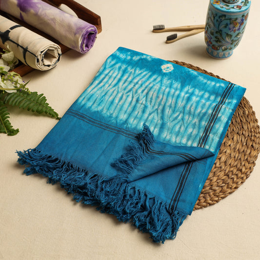 Shibori Tie & Dye Pure Handloom Cotton Bath Towel