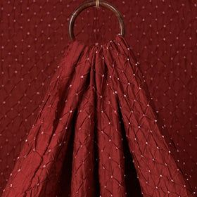 Kutch Bandhani Tie-Dye Chanderi Silk Fabric 16