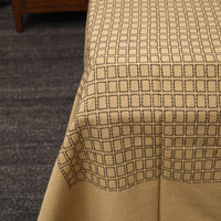 Brown - Pure Cotton Single Handloom Bed Cover from Bijnor 34