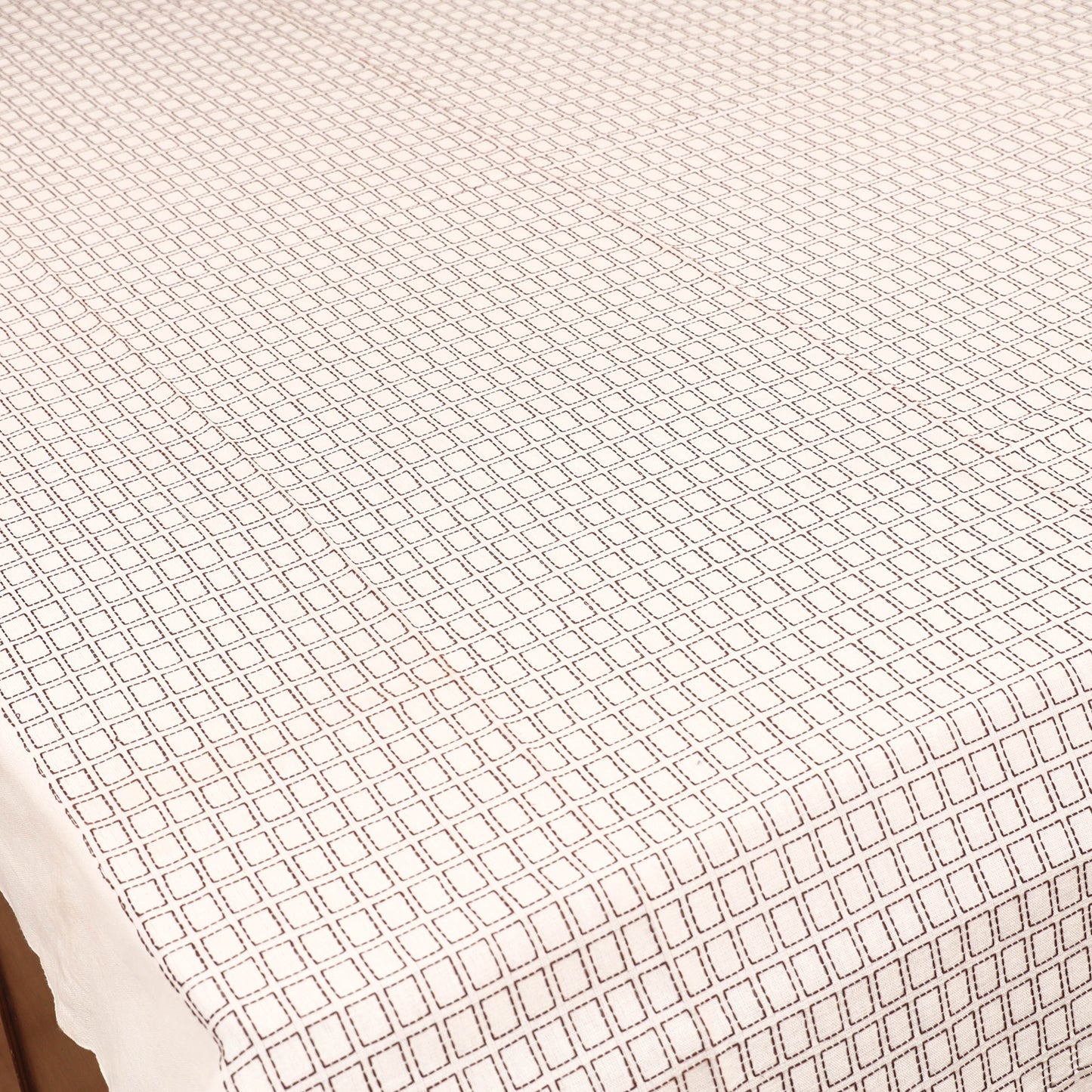 Bijnor Pure Handloom Cotton Single Bed Sheet (90 x 60 in) 79