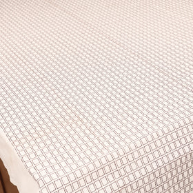 Bijnor Pure Handloom Cotton Single Bed Sheet (90 x 60 in) 79