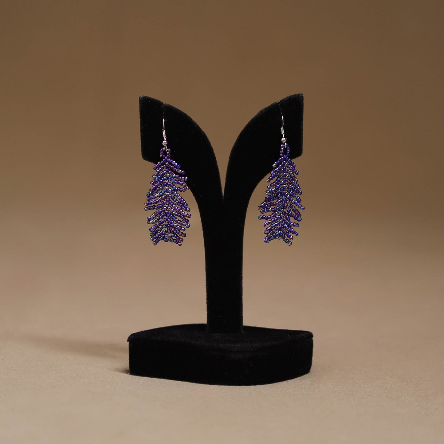 Purple - Handmade Beadwork Earrings 12