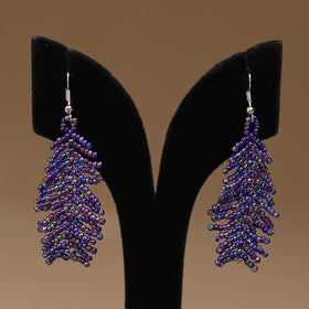 Purple - Handmade Beadwork Earrings 12