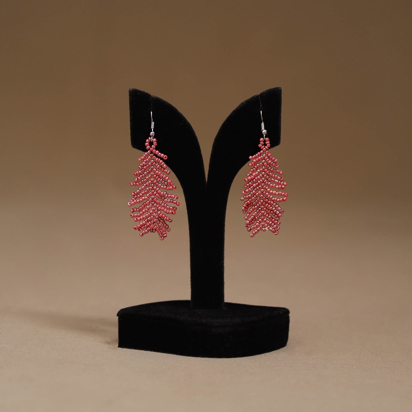 Red - Handmade Beadwork Earrings 14