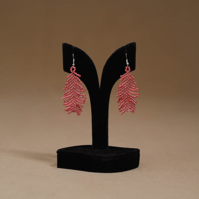 Red - Handmade Beadwork Earrings 14