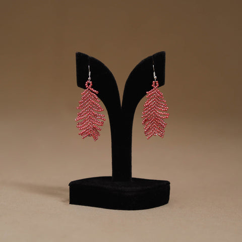 Red - Handmade Beadwork Earrings 14
