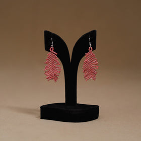 Red - Handmade Beadwork Earrings 14