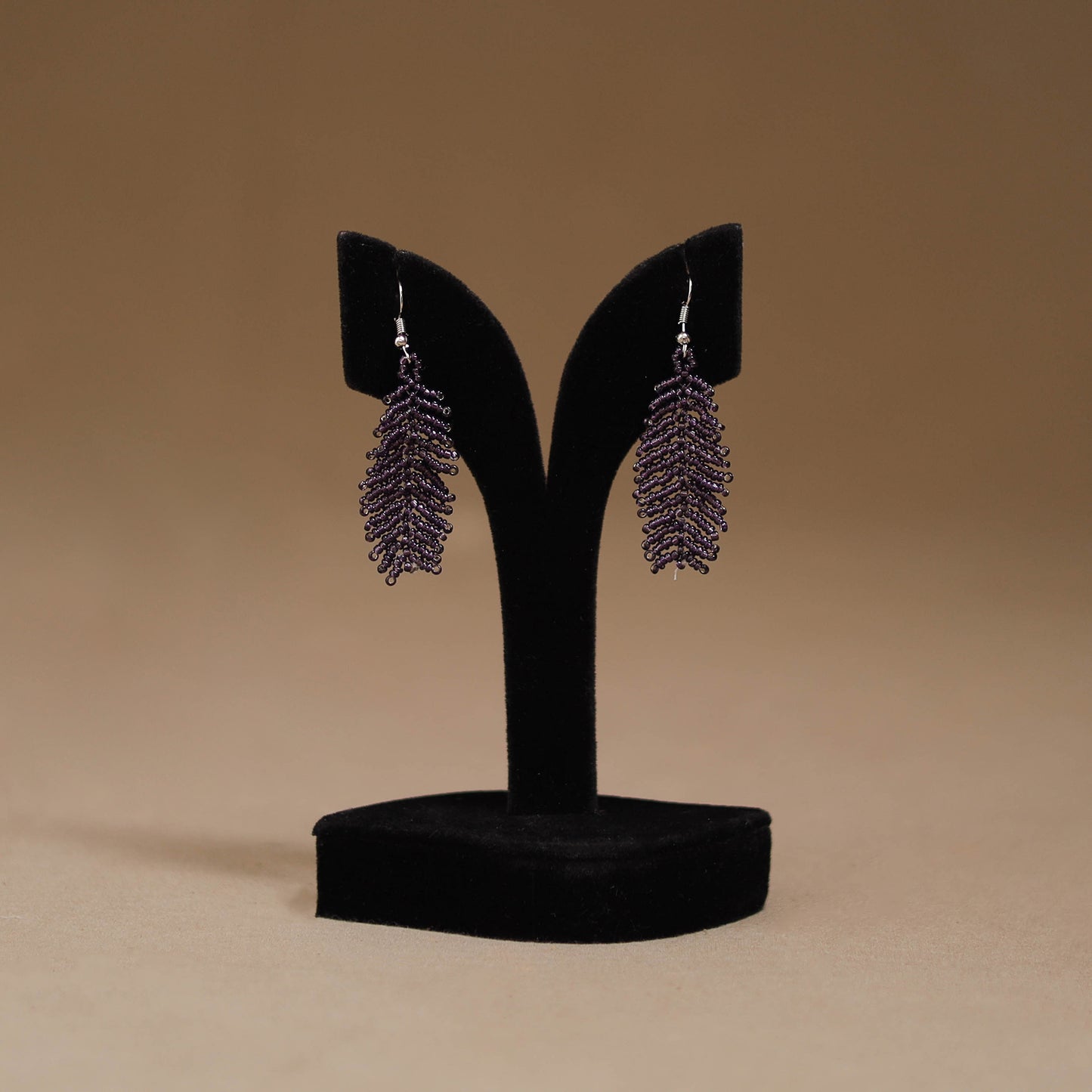 Purple - Handmade Beadwork Earrings 15