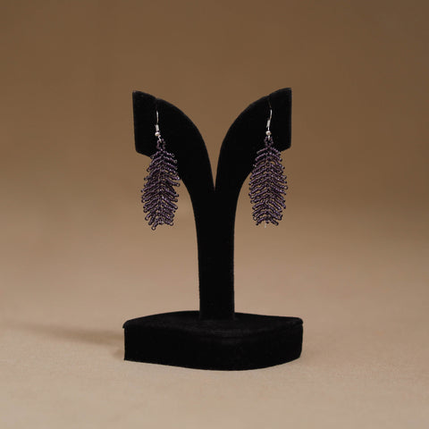 Purple - Handmade Beadwork Earrings 15