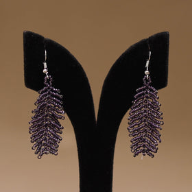 Purple - Handmade Beadwork Earrings 15