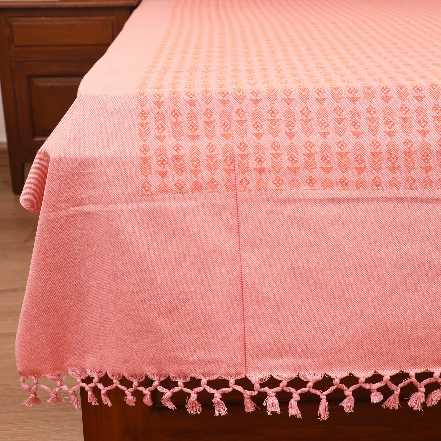 Bijnor Pure Handloom Cotton Single Bed Sheet (90 x 60 in) 81